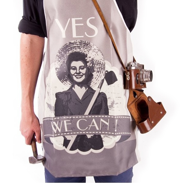 Retro zástěra YES WE CAN