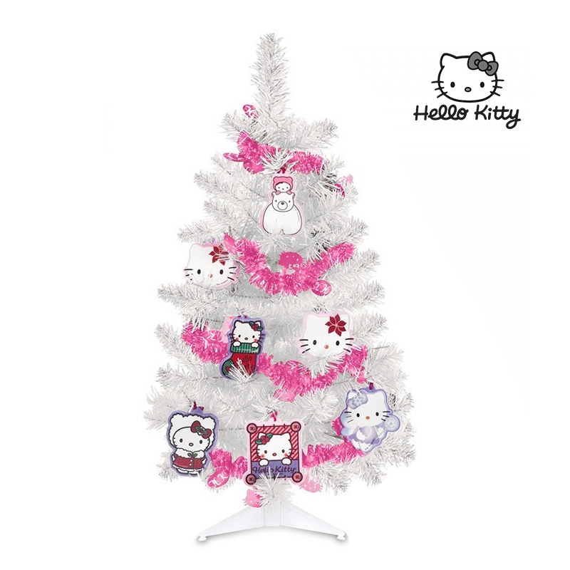 Vánoční stromeček s ozdobami Hello Kitty