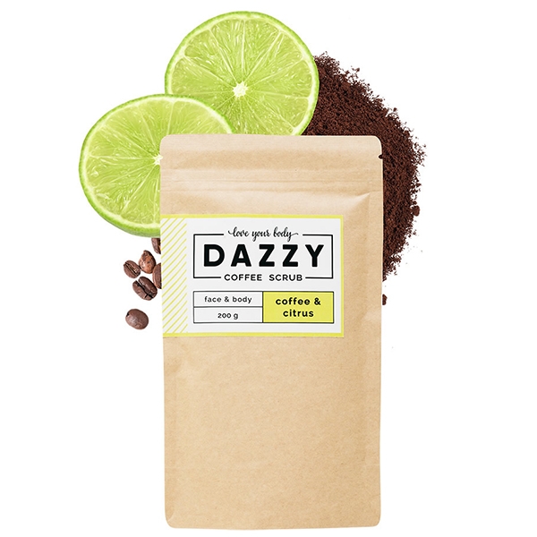 DAZZY Kávový peeling - coffee & citrus 200 g