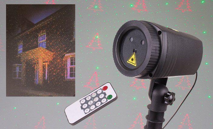Vánoční laserové osvětlení domu