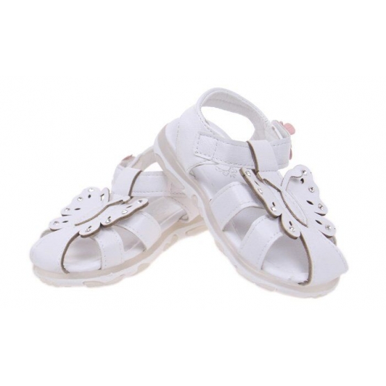 Dětské sandálky blikající bílé vel.25