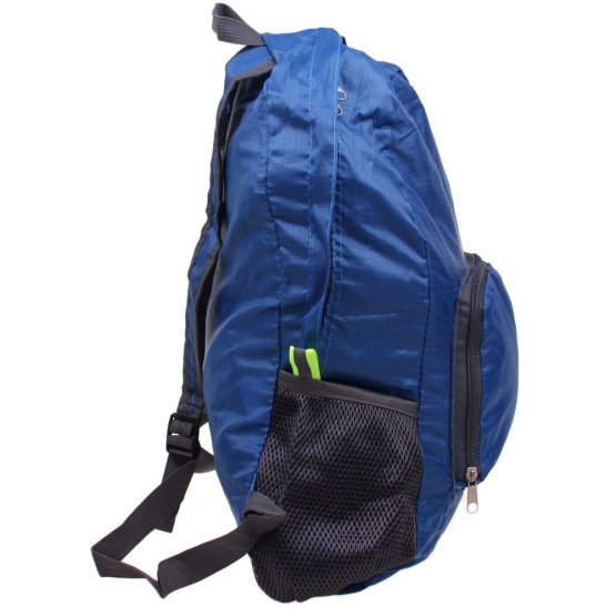 Skladací cestovný batoh modrý