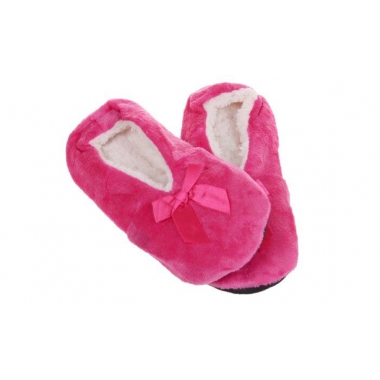Domácí nazouvací pantofle růžové