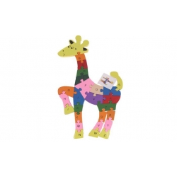 Vzdělávací dřevěné puzzle žirafa 1