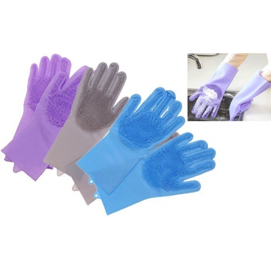 Silikonové rukavice na úklid