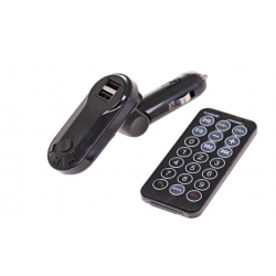Multifunkční bluetooth handsfree do auta BT-FM černé