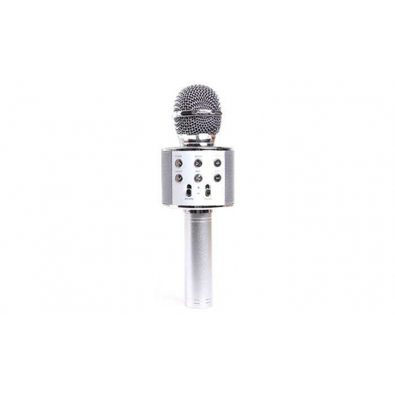 Karaoke mikrofon WS-858 stříbrný