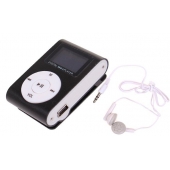 Mini MP3 přehrávač s displejem černý