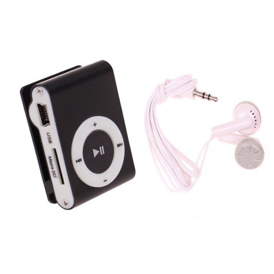 Kompaktní MP3 přehrávač černý