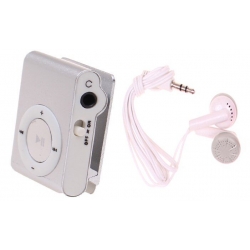 Kompaktní MP3 přehrávač stříbrný