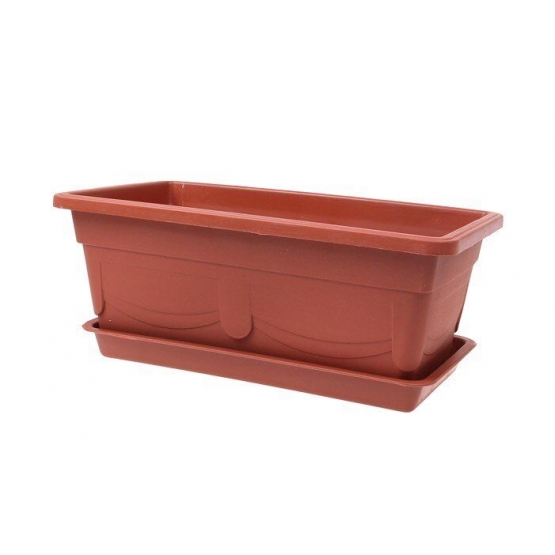 Truhlík na květiny s podmiskou 34cm var.3