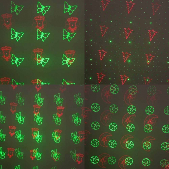 Vánoční laserové osvětlení domu