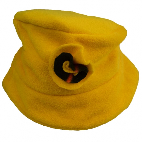 Klobouk fleecový žlutý