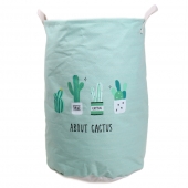 Koš na prádlo kaktus zelený