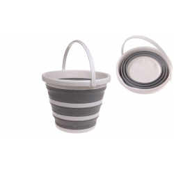 Skládací kbelík šedý