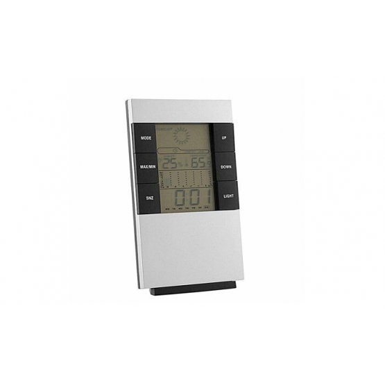LCD digitální meteorologická stanice s hodinami 
