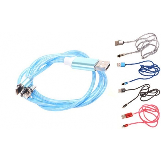 Magnetický USB kabel 3 v 1