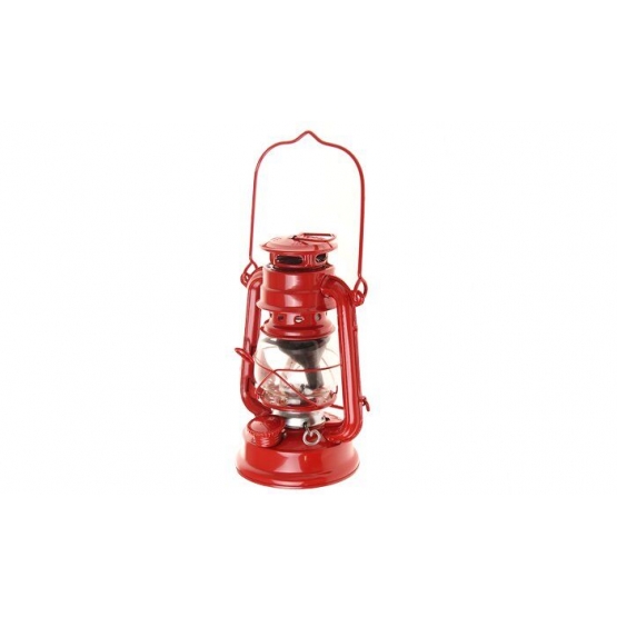 Petrolejová lampa 19 cm červená