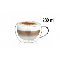 Dvoustěnný hrnek na cappuccino 280 ml