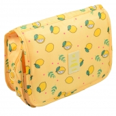 Kosmetická taška závěsná žlutá s citróny