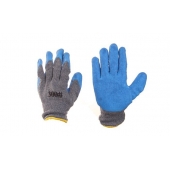 Pogumované pracovní rukavice modro-šedé