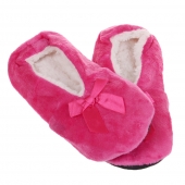 Domácí nazouvací pantofle růžové