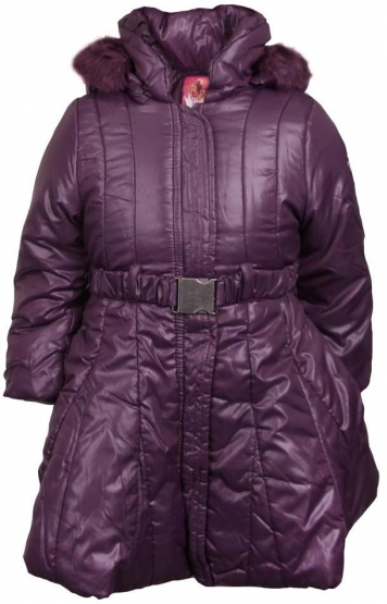 Dievčenské zimné kabát fialový veľ. 104