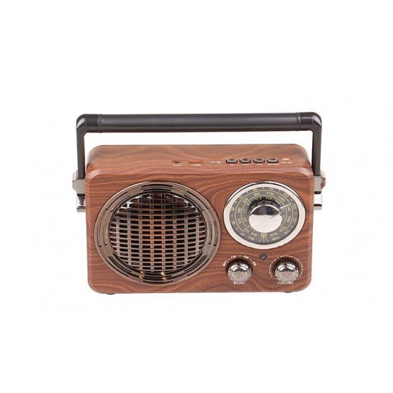 Přenosné dobíjecí retro rádio MK-612