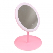 LED kosmetické zrcátko růžové