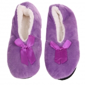 Domácí nazouvací pantofle fialové