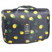 Kosmetická taška závěsná černá s citróny