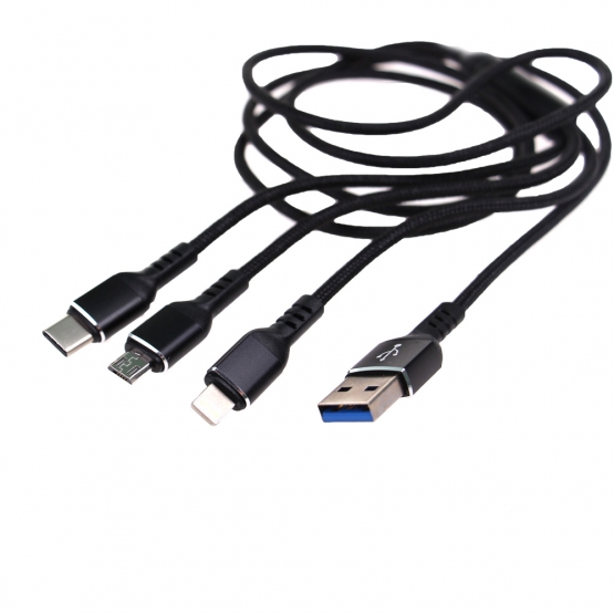 USB kabel 3 v 1