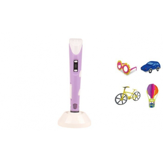 Kuličkové 3D pero fialové