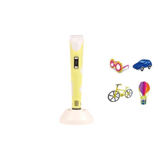 Kuličkové 3D pero žluté