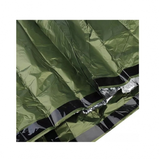 Nouzový outdoorový termální spací pytel zelený