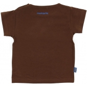Dievčenské tričko hnedé kr.rukáv 104