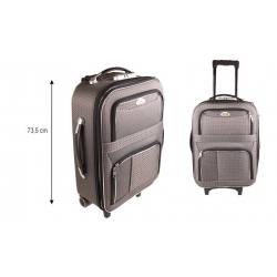 Cestovní kufr látkový šedý varianta 8