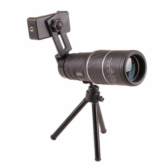 Monokulární dalekohled se stativem pro mobilní telefon