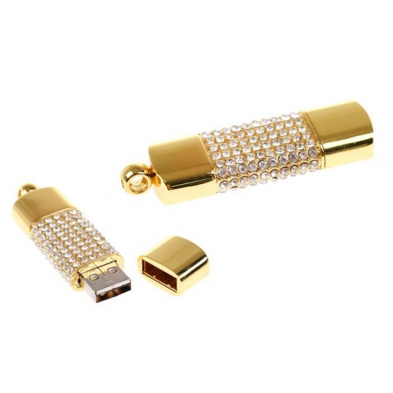 Flash disk USB 8 GB – šperk zlatá