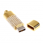 Flash disk USB 8 GB - šperk zlatá