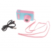 Dětský digitální mini fotoaparát s kamerou růžovo-modrý