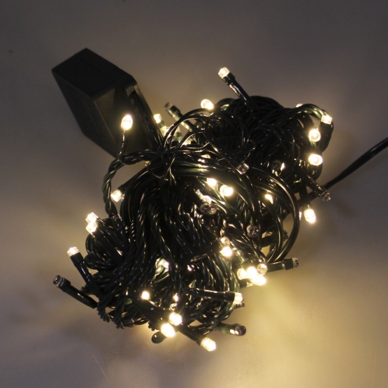 Vánoční LED světelný řetěz V8F50 žlutý