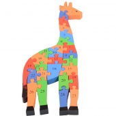Vzdělávací dřevěné puzzle žirafa