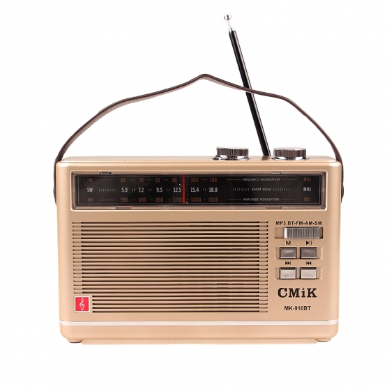 Přenosné radio CMIK MK-910BT zlaté