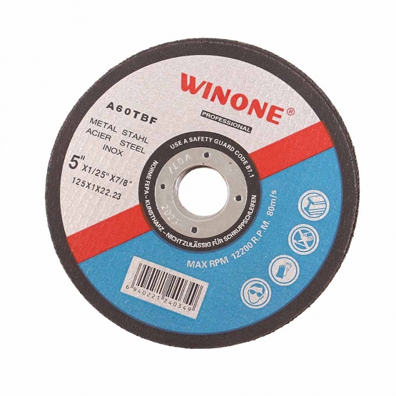 Řezný kotouč Winone 125 x 22,2 mm 10ks