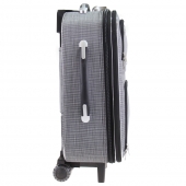 Látkový kufr světle šedý varianta 12