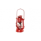 Petrolejová lampa 25 cm červená