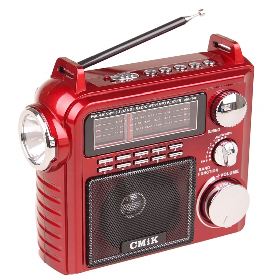 Přenosné radio CMIK MK-1066 červené