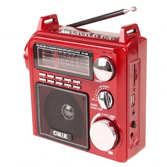 Přenosné radio CMIK MK-1066 červené