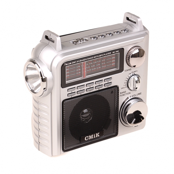 Přenosné radio CMIK MK-1066 stříbrné